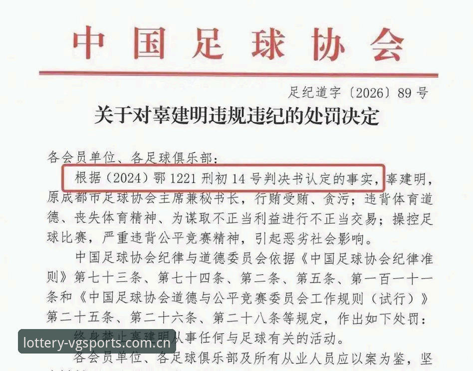 VGSPORTS最新版本 揭秘足协第三批禁足名单:在维基彩票体育追踪17人终身禁足背后的数据真相